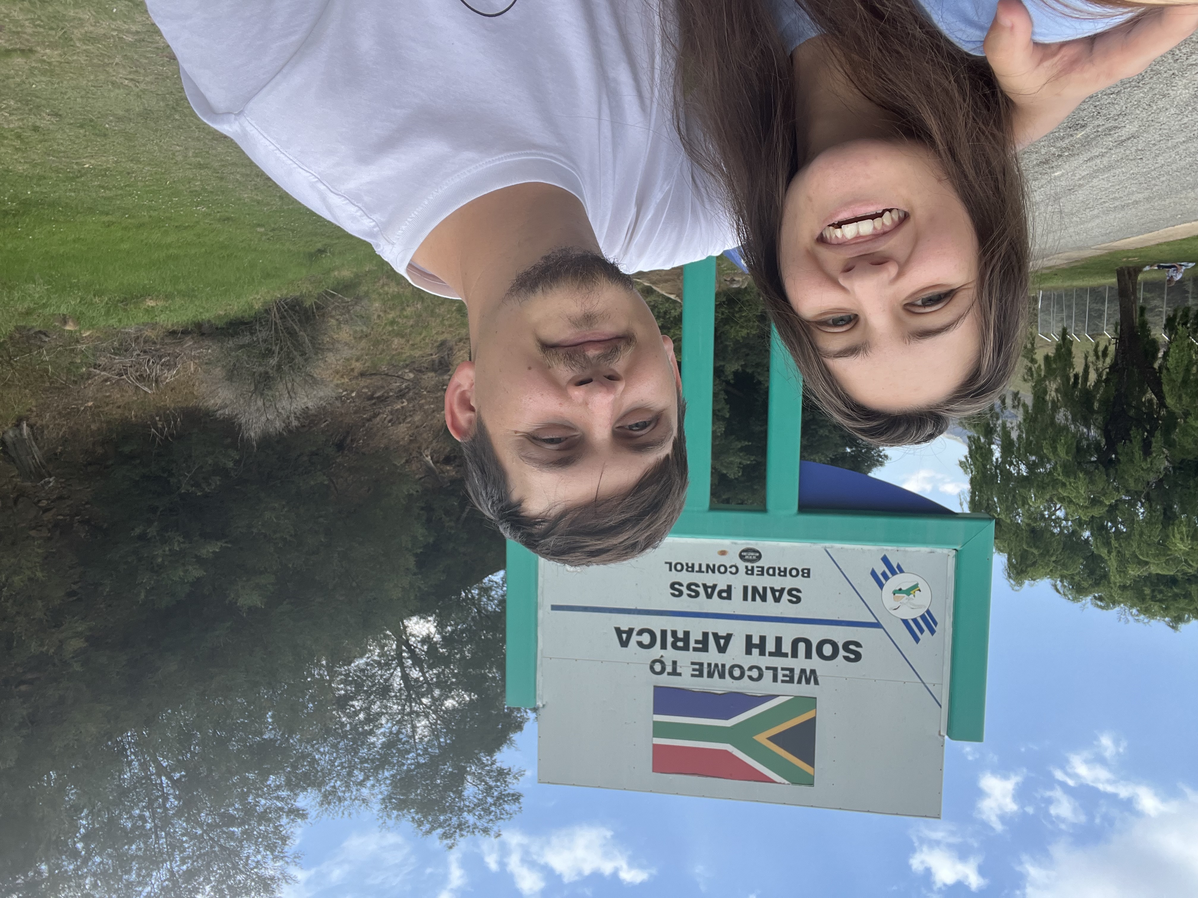 Katie and Conor in South Africa after Conor met Katie's family and friends.